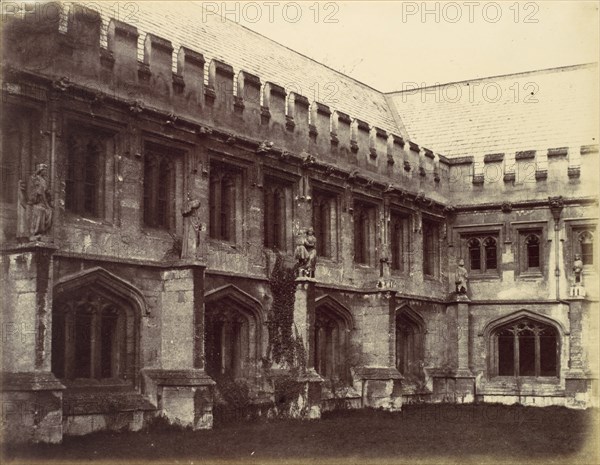 Cloisters, Magdalen, 1859.