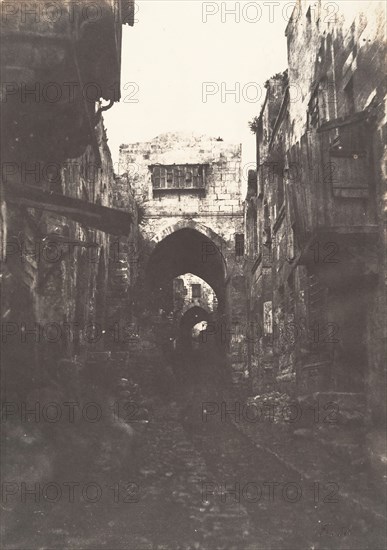 Jérusalem, Rue du quartier arabe, 2, 1854.