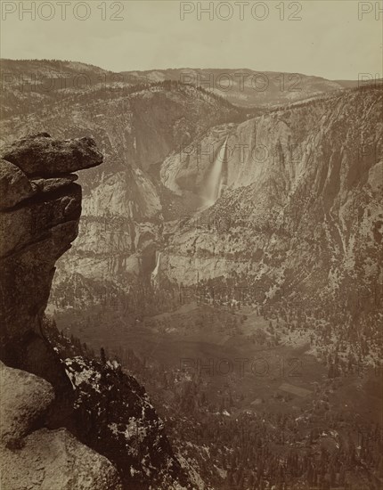 Yosemite Falls from Glacier Point, 1865-66, printed ca. 1875.