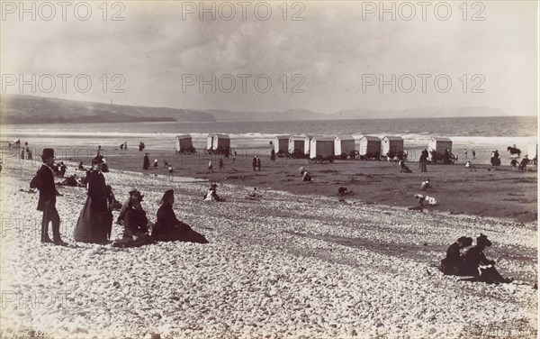 Pensarn Beach, 1870s.