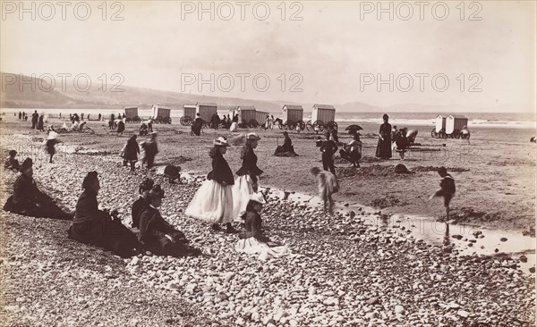 Pensarn Beach, 1860s.