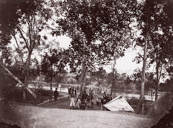 Fort Brady, James River, 1864. Formerly attributed to Mathew B. Brady.