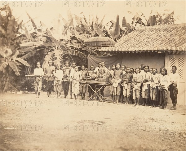 Prince Cambodgien et son Cortège, 1866.