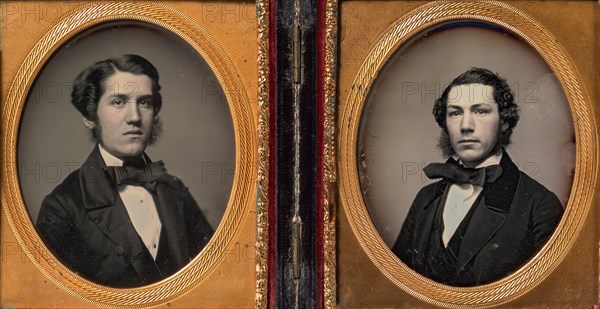 Double Plate: Two Men with Sideburns, 1850s.