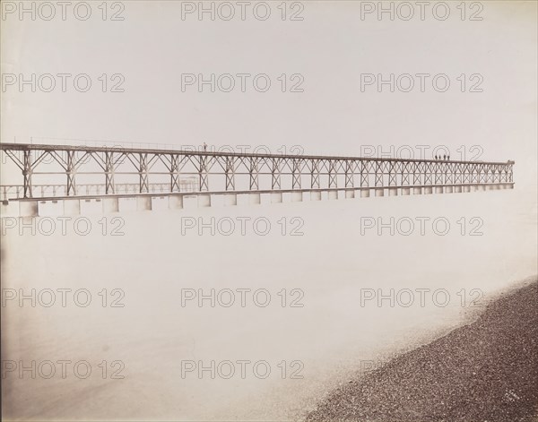 Tubular Jetty, Mouth of the Adour, Port of Bayonne, 1892.