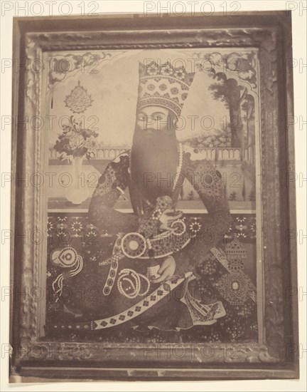 [Fath-Ali Shah, Painting that Once Belonged to Hmah [?] Saula, Uncle of the King.], 1840s-60s.