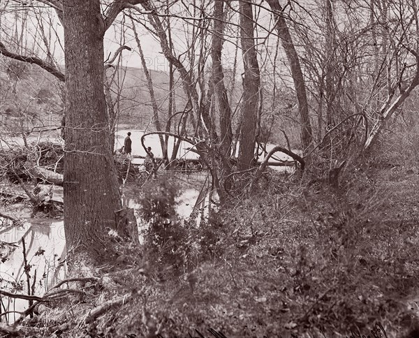 Blackburn's Ford / Rapidan River, The Wilderness, 1861-65. Formerly attributed to Mathew B. Brady.