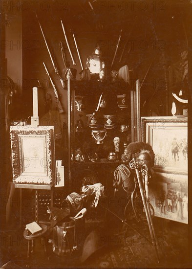 Collection of Military Artifacts, 1880s.