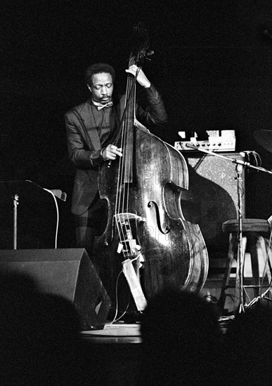 Reggie Workman, Fairfield Halls, Croydon, Nov 1987. Creator: Brian O'Connor.