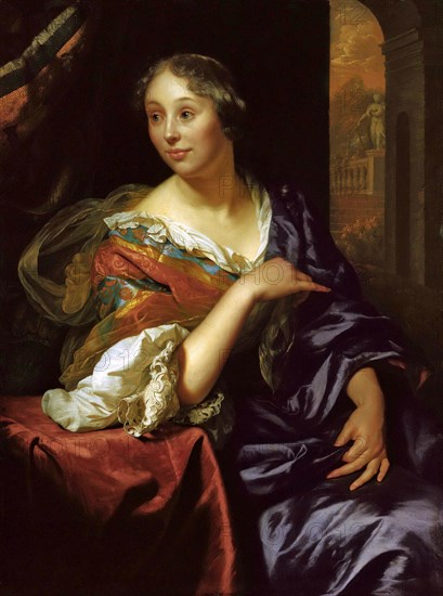 Portrait of Françoise van Diemen, 1679. Creator: Schalcken, Godfried Cornelisz (1643-1706).