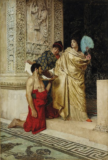 Salome receives the Head of John the Baptist, 1886. Creator: Smirnov, Vasili Sergeevich (1858-1890).