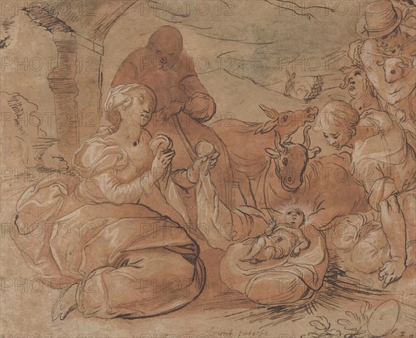 The Adoration of the Shepherds, 1599. Creator: Gerrit Pietersz Sweelink.