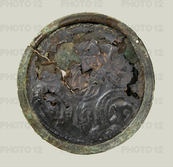 Bracteate, Frankish, 6th-7th century.