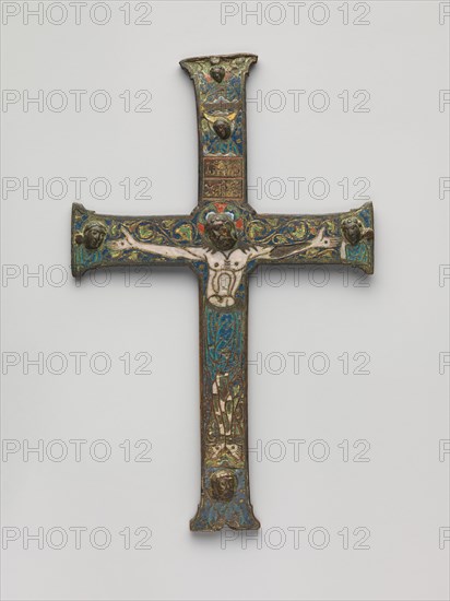 Crucifix, French, ca. 1180-90.
