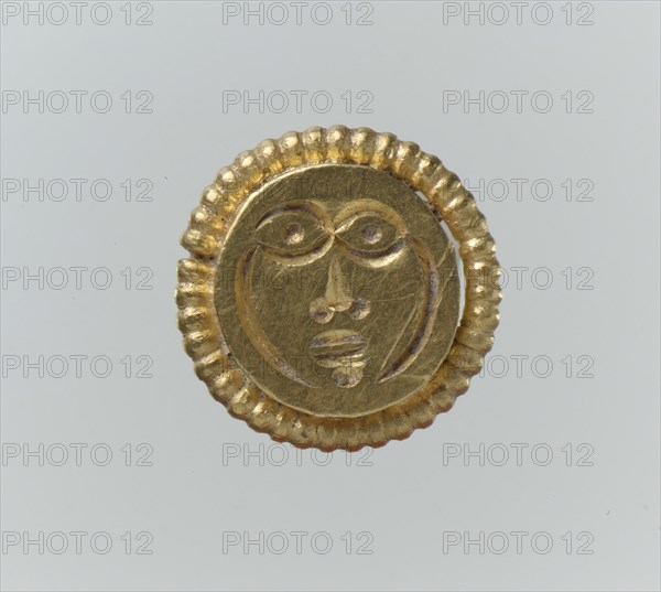 Gold Stud, possibly for a Horse Harness, Langobardic, ca. 600.