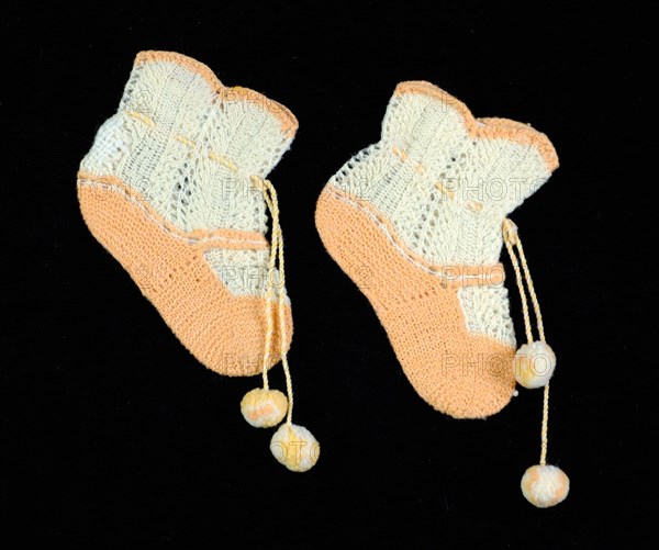 Bootees, American, 1840-60.