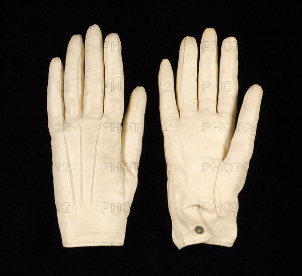 Evening gloves, French, 1848.