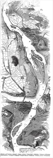 Panorama of the Rhine, 1845. Creator: Unknown.