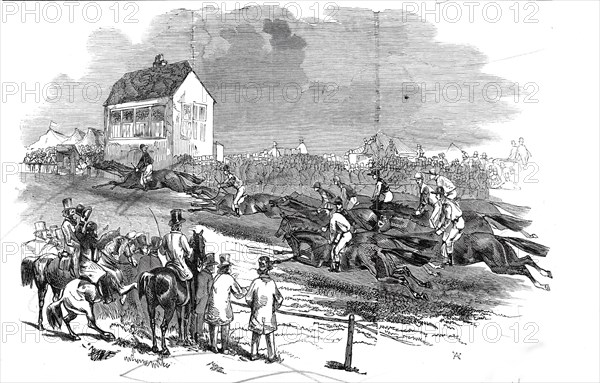 Newmarket Races - the Cambridgeshire Stakes, 1845. Creator: Unknown.