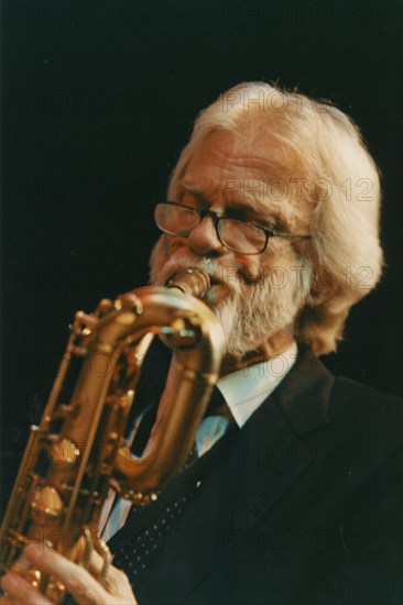 Gerry Mulligan, Capital Radio Jazz Festival, Knebworth House, Knebworth, Herts, 1982.