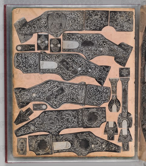 Workbook Recording the Engraved Firearms Ornament of Louis D. Nimschke