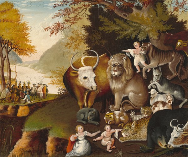 Peaceable Kingdom, c. 1834.