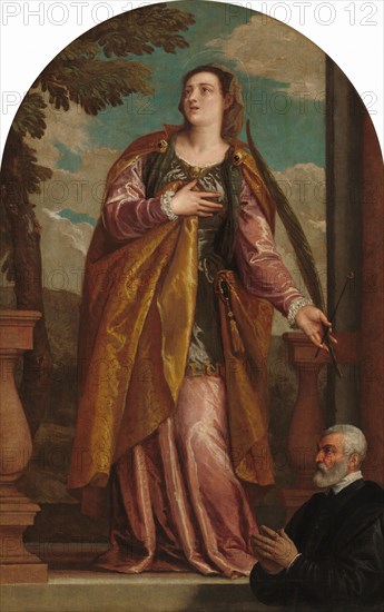 Saint Lucy and a Donor, c. 1585/1595.