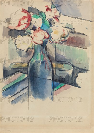 Roses in a Bottle [recto], 1900/1904.