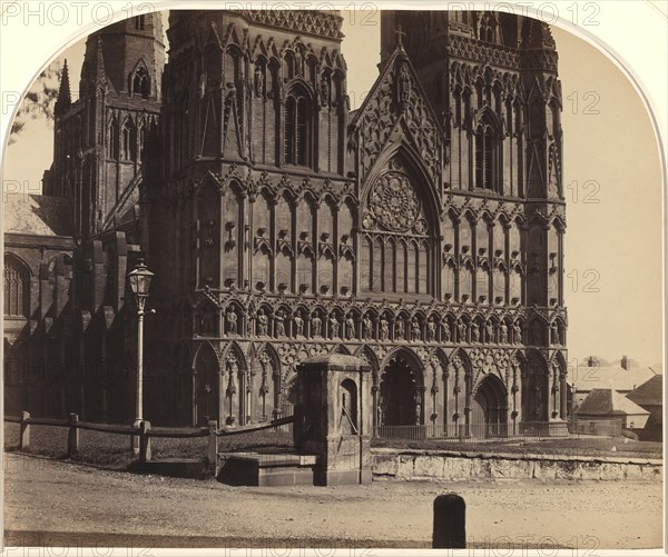 Lichfield Cathedral from the North-West, 1858.