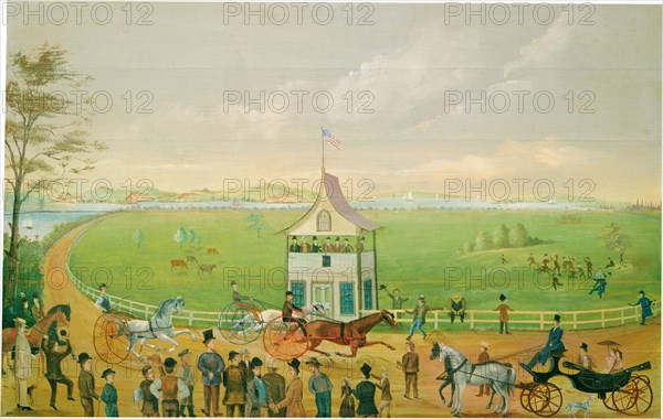 The Finish, c. 1860.