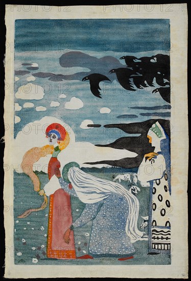 The Ravens, 1907. Found in the collection of Musée national d'art moderne, Centre Georges Pompidou, Paris.