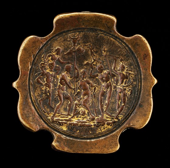 Sword Pommel with inset plaquette of Ariadne [affixed reverse of pommel], second half 15th century.