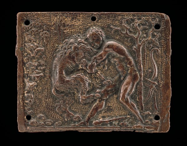 Hercules and the Nemean Lion, late 15th - early 16th century.