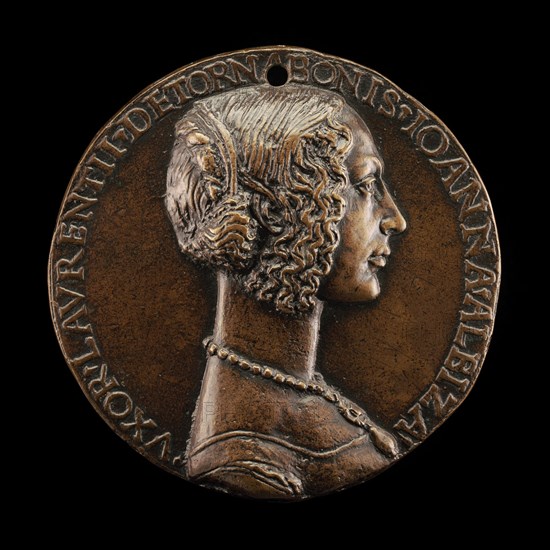 Giovanna Albizzi, Wife of Lorenzo Tornabuoni [obverse], c. 1486.