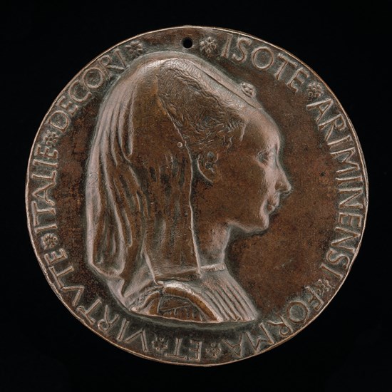 Isotta degli Atti, 1432/1433-1474, Mistress 1446, then Wife after 1453, of Sigismondo Malatesta [obverse], 1446.