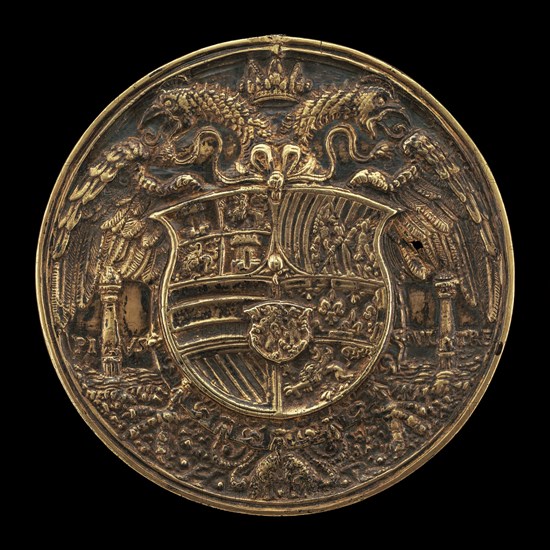 Double-headed Eagle, Charged with Shield [reverse], 1537.