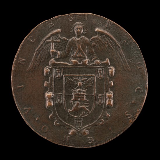 Shield of Arms Held by an Angel of the Resurrection [reverse], c. 1573.