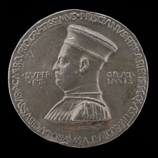 Pellegrino Prisciani, c. 1435-1518, Man of Letters and Agent of the Estensi [obverse], 1473.