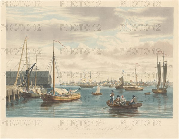 Boston: From the Ship House West End of the Navy Yard, published 1833.