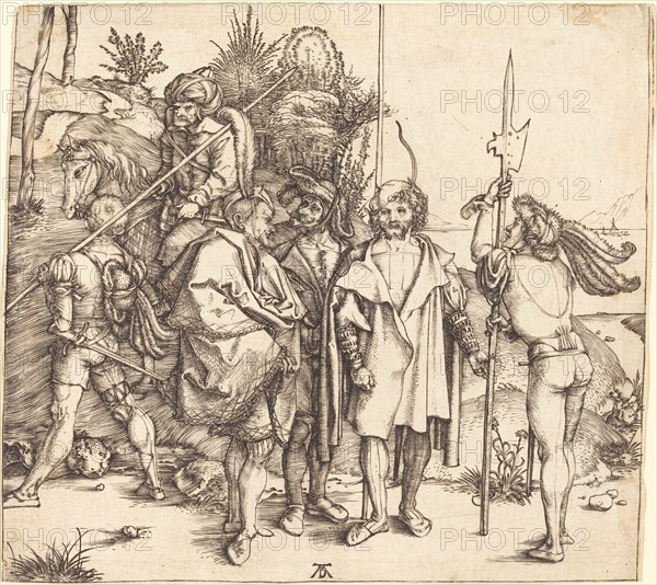 Five Soldiers and a Turk on Horseback, 1495/1496.