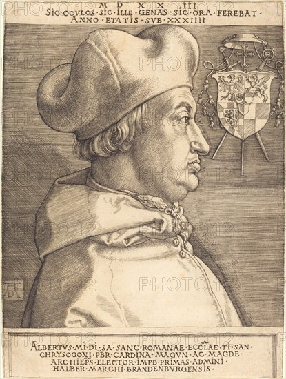 Cardinal Albrecht of Brandenburg ("Large Cardinal"), 1523.