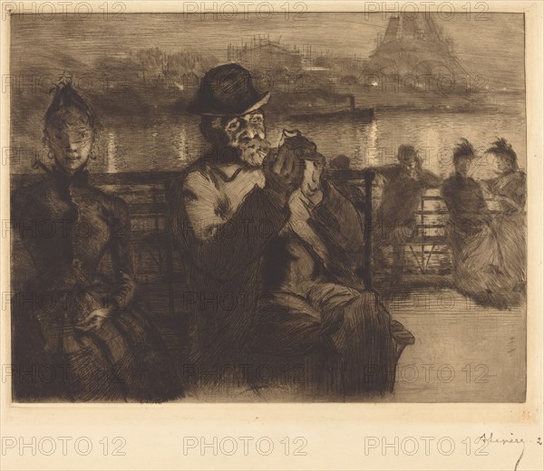 Sur la Seine, la nuit, 1888.