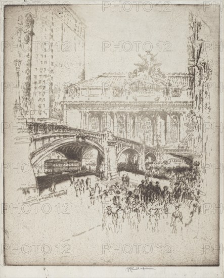 The Approach to the Grand Central, New York, 1919.