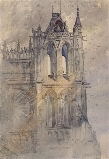 Southwest Tower, Amiens Cathedral, 1880.