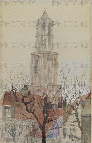 Tower of the Cathedral of Utrecht, Holland, 1898.