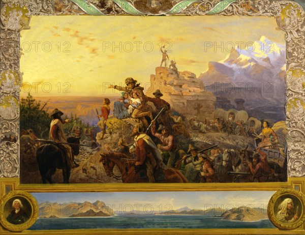 Westward the Course of Empire Takes Its Way (mural study, U.S. Capitol), 1861.