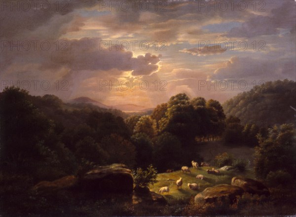 Landscape with Sheep, n.d.