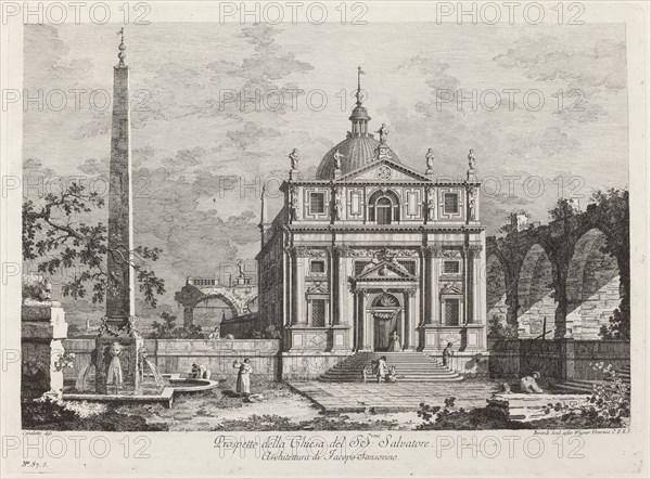 Prospetto della Chiesa del SS. Salvatore, 1742.