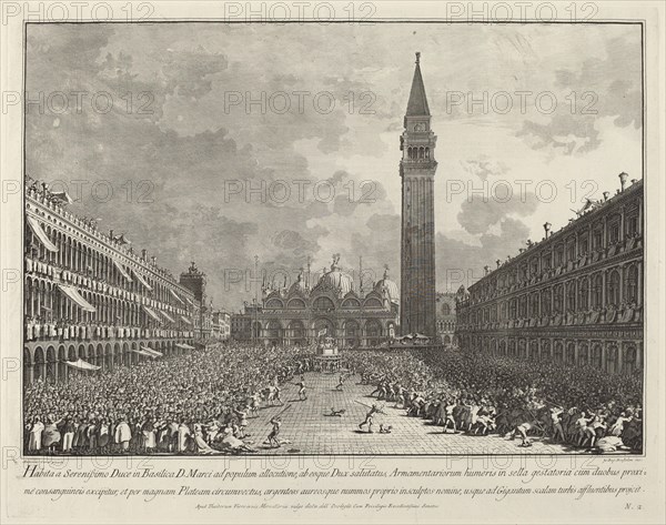 The Doge Carried around the Piazza San Marco, 1763/1766.