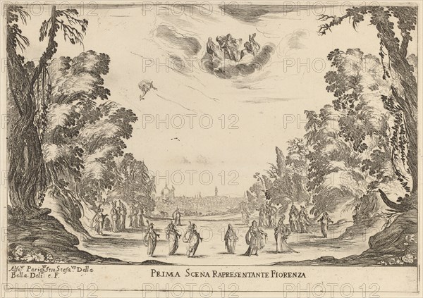 Prima Scena Representanta Firenza, 1637.